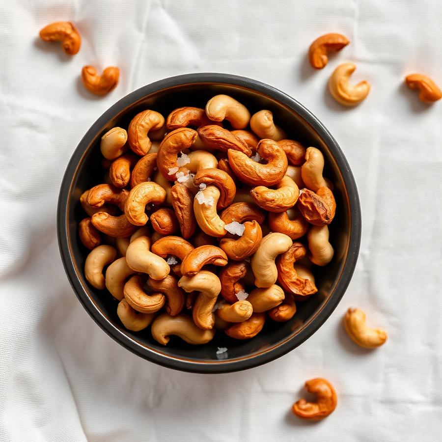 Amandes de cajou torréfiées